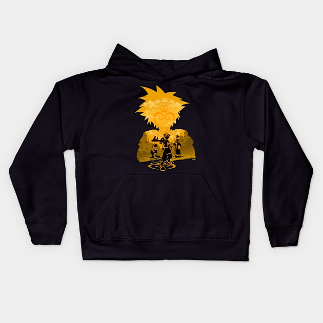 Keyblade Protagonist Kids Hoodie by HyperTwenty